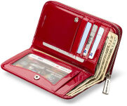 Elegantní, prostorná, dámská peněženka, PIERRE CARDIN - tmavě červená - 3