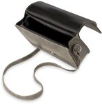 Klasická listonoška s klopou a módními doplňky - hnědá  - 4