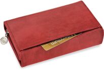 Pojemná dámská peněženka jennifer jones velká peněženka na zip měkká mramorová kůže - 9