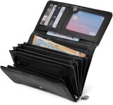 Pojemná dámská peněženka jennifer jones velká peněženka na zip měkká mramorová kůže - 15