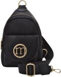 Monnari malá kabelka na telefon 2v1 crossbody batůžek dámský na jedno rameno - černý - 2