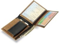 Originální dvoubarevná kožená pánská peněženka - 5