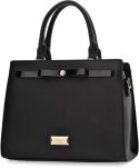 Monnari elegantní dámská kabelka pevný velký kufřík klasická taška - černá - 2