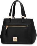 Monnari textilní dámská kabelka crossbody kufřík mini shopper premium – černá - 5