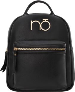 Nobo malý dámský elegantní kožený městský výletní batoh do práce - černý