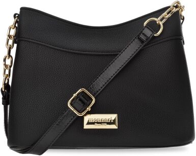 Monnari tříkomorová kabelka klasická elegantní messenger crossbody - černá