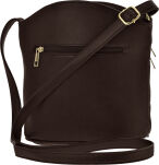 Prostorná městská dámská crossbody kabelka s kapsami – černá - 2
