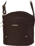Prostorná městská dámská crossbody kabelka s kapsami – černá - 3