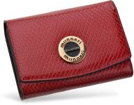 Monnari dámská peněženka ze štíhlé kůže se vzorem krokodýlí kůže - červená - 2