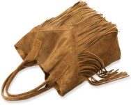 DÁMSKÁ SEMIŠOVÁ KABELKA Z PŘÍRODNÍ KŮŽE S TŘÁSNĚMI BOHO HNĚDÁ - 9