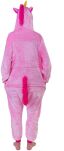 Pyžamo kigurumi jednodílný kostým s kapucí – růžový jednorožec  - 3