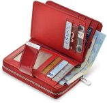 JENNIFER JONES dámská kožená peněženka lakovaná  - červená - 4