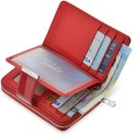 JENNIFER JONES dámská kožená peněženka lakovaná  - červená - 5