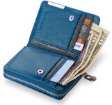 Lakovaná peněženka jennifer jones slim - modrá - 3