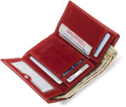 Dámská kožená peněženka pierre cardin stylová peněženka na zapínání černá - 2