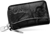 Elegantní kožené pouzdro na klíče organizér - černý - 3