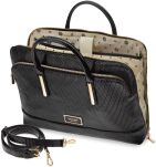 Monnari lakovaná dámská kabelka na notebook elegantní aktovka kancelářská taška - černá - 4