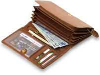 Praktická dámská peněženka přírodní kůže - 4