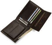 Pánská horzontální peněženka z přírodní kůže pierre cardin hnědá - 3