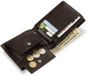 Pánská horzontální peněženka z přírodní kůže pierre cardin hnědá - 4