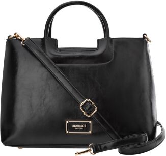 Monnari dámská taška na každý den aktovka kufřík tuhý kabelka - černá