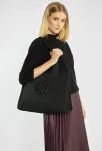 Monnari dámská kabelka shopper elegantní kabelka na rameno do práce i na každý den - černá. - 4