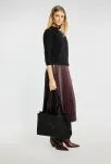 Monnari dámská kabelka shopper elegantní kabelka na rameno do práce i na každý den - černá. - 5