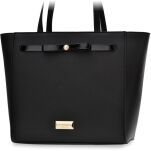 Monnari dámská kabelka s mašlí, velká shopper taška ve tvaru lodi - černá - 5