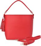 Velká shopper dámská kabelka se střapcemi se dvěma řemínky - 4