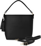 Velká shopper dámská kabelka se střapcemi se dvěma řemínky - 9