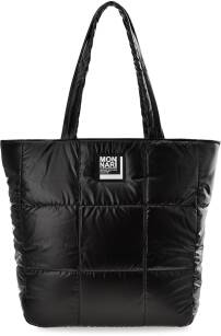 Monnari měkké prošívané shopper velkokapacitní dámská sportovní taška na rameno - černá