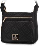 Praktická dámská kabelka Monnari poštovní sportovní taška - logovaná - černá - 5