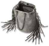 Dámská kabelka vak boho hippie třásně - soil - 3