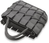 Krásná dámská kabelka kufřík do ruky i na rameno černá - 3