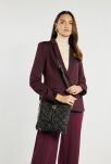 Kabelka Monnari s třásněmi elegantní prošívaná dámská crossbody - černá - 7
