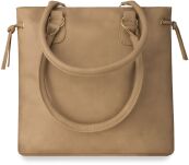 Stylové dámská kabelka městská shopperka se zipy a pásky – mořský - 2