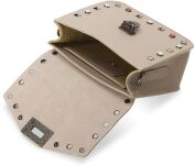 Italská listonoška s barevnými cvočky pásek aztécký vzor vera pelle béžová - 5