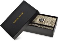 Monnari lesklá dámská kožená peněženka elegantní metalická lak - zlatá - 3