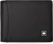 Kožená peněženka pánská vodorovná elegantní peněženka z přírodní kůže prostorná klasická RFID - černá - 2