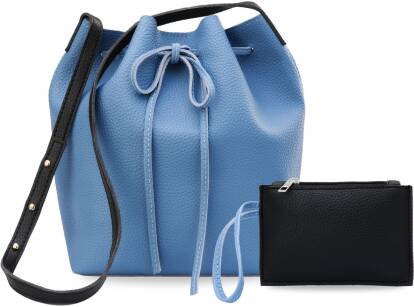 Dámská kabelka vak shopper bag 2v1 - modrá