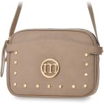 Monnari elegantní dámská malá kabelka přes rameno s cvočky dvoukomorová - béžová - 4