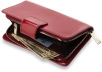 Kožená dámská peněženka pierre cardin lakované psaníčko černá - 4