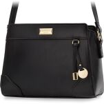 Monnari dámská taška zavěšená na pásku kabelka pošťácká klasická kufříková - černá - 5