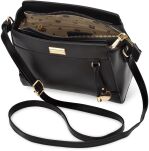 Monnari dámská taška zavěšená na pásku kabelka pošťácká klasická kufříková - černá - 4