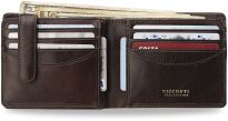 Elegantní praktická pánská peněženka visconti kůže technologie rfid černá - 3