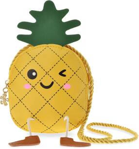 Malá krásná dívčí ananasovo-žluto-zelená kabelka listonoška dětská kabelka pro mládež