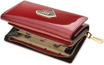 Lakovaná dámská peněženka Monnari na zip - červená. - 3