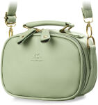 Jedinečná dámská kabelka na rameno, mini kufřík, ideální do města zelená - 2