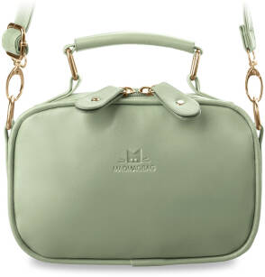 Jedinečná dámská kabelka na rameno, mini kufřík, ideální do města zelená