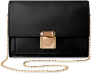 Klasická dámská mátová kabelka malá jednoduchá listonoška s klopou a kapsičkou - 5